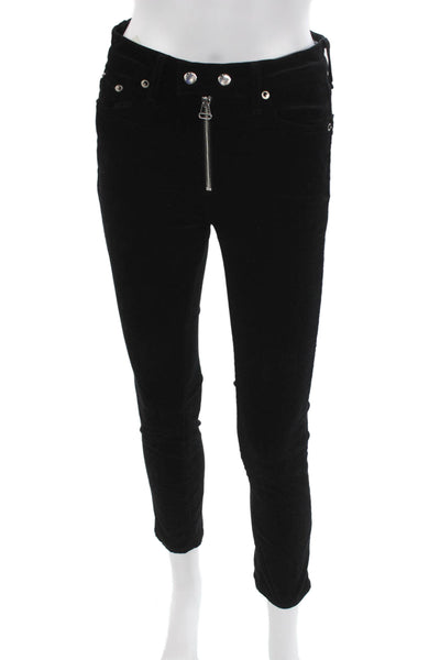 Rag & Bone Jean Womens Black Skinny Jeans Cotton Blend Size 26