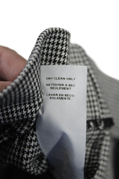 Fifteen Twenty Women Dress Pants Black Check Viscose Pull On Size XS