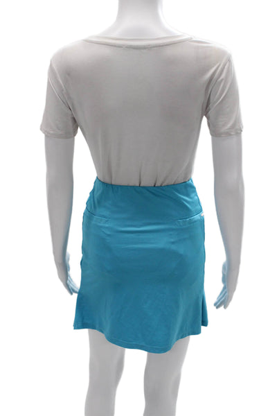 Tail Womens Athletic Blue Polyester Pull On Mini Skort Size L