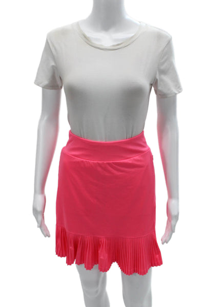 Tail Womens Athletic Pink Polyester Solid Mini Skort Size L