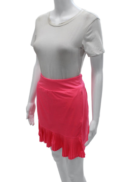 Tail Womens Athletic Pink Polyester Solid Mini Skort Size L