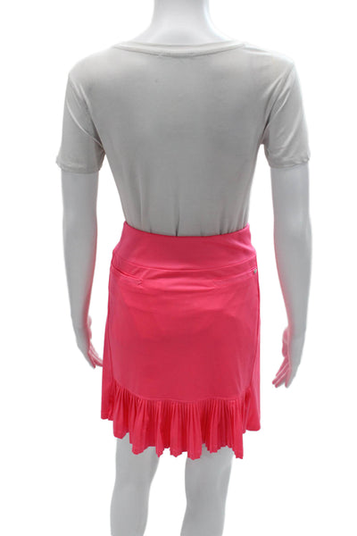 Tail Womens Athletic Pink Polyester Solid Mini Skort Size L