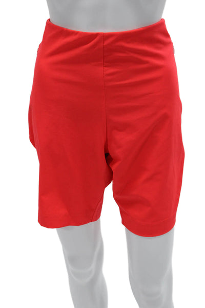Tail Womens Bermuda Shorts Red Polyester Zip Solid Tall Size 14