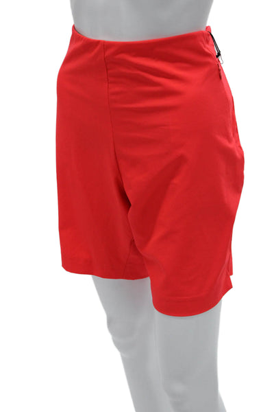 Tail Womens Bermuda Shorts Red Polyester Zip Solid Tall Size 14