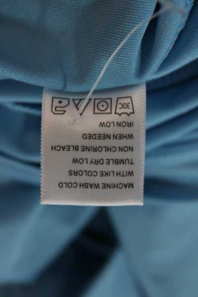 Tail Women Basic Collared Sleeveless Polo Top Blue Polyester Size XL