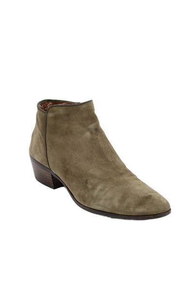Sam Edelman Womens Suede Ankle Boots Green Size  9.5M