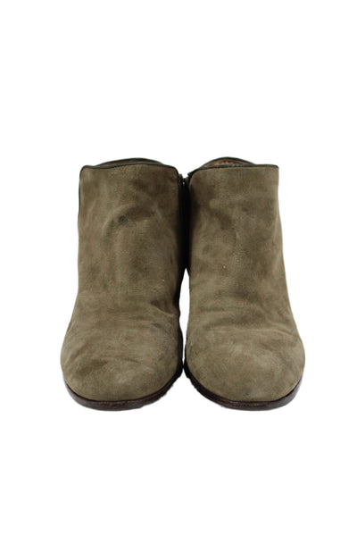 Sam Edelman Womens Suede Ankle Boots Green Size  9.5M