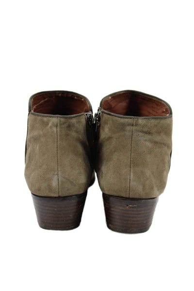 Sam Edelman Womens Suede Ankle Boots Green Size  9.5M