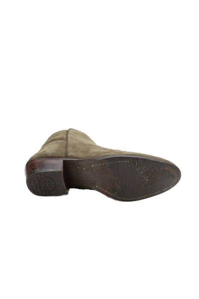 Sam Edelman Womens Suede Ankle Boots Green Size  9.5M