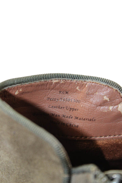 Sam Edelman Womens Suede Ankle Boots Green Size  9.5M