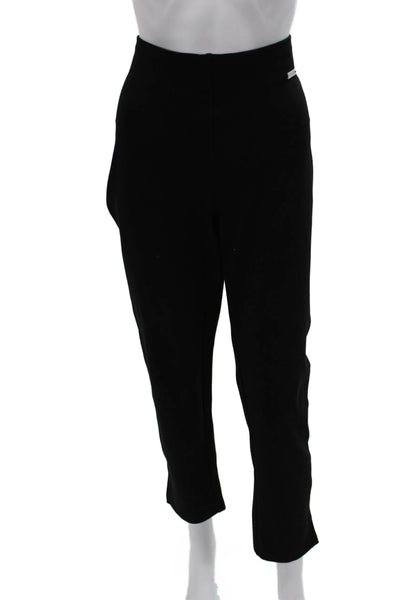 Rafaella Women Ankle Pants Black Viscose Pull On Inseam 28 Size L