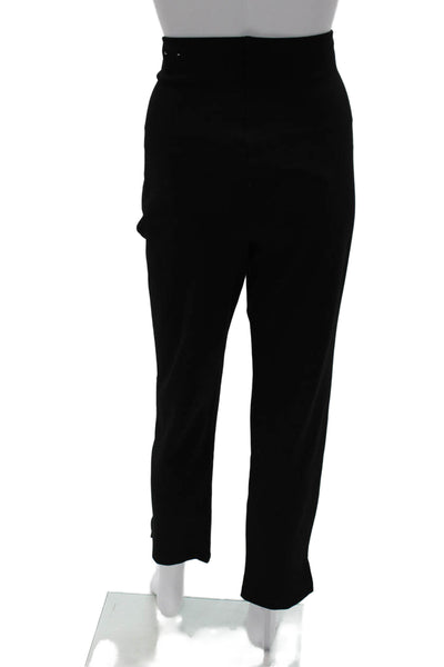 Rafaella Women Ankle Pants Black Viscose Pull On Inseam 28 Size L