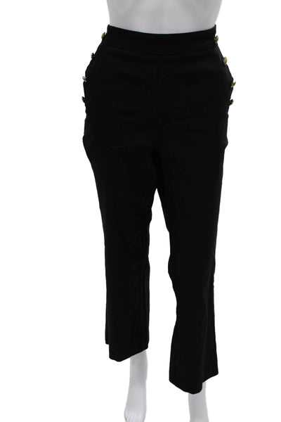Nanette Nanette Lepore Women Ankle Pants Black Rayon Pull On Size L