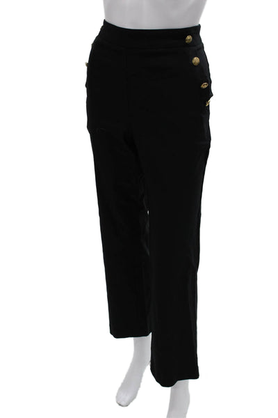 Nanette Nanette Lepore Women Ankle Pants Black Rayon Pull On Size L