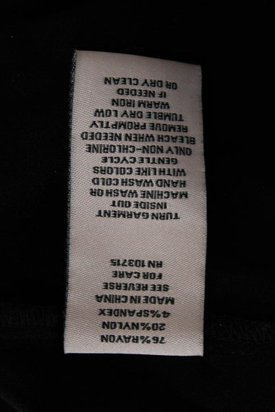 Nanette Nanette Lepore Women Ankle Pants Black Rayon Pull On Size L