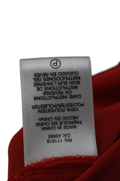 Michael Michael Kors Womens Tank Dress Red Scoop Neck Knee Length Size L