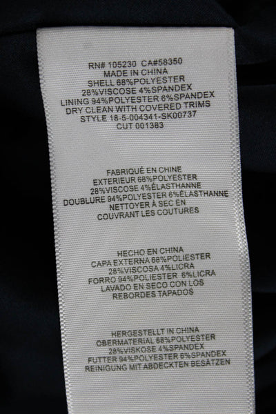 Joie Womens Wrap Skirt Black Zip Polyester Short Size 6
