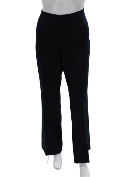 Trina Turk Womens Blue Dress Pants Zip Polyester Size 4