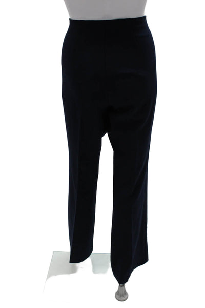 Trina Turk Womens Blue Dress Pants Zip Polyester Size 4