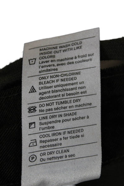 Vince Womens Green Cotton Jogger Pants Button Closure Size 0