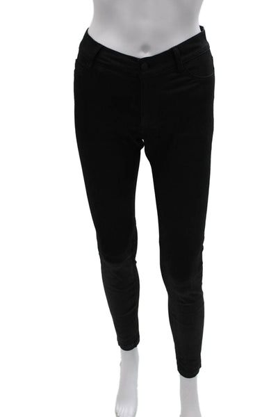 Vince Women Black Corduroy Pants Button Fly 27in Inseam Size 4