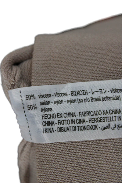 Zara Women Cropped Tank Viscose Sleeveless Round Neck Beige Size S