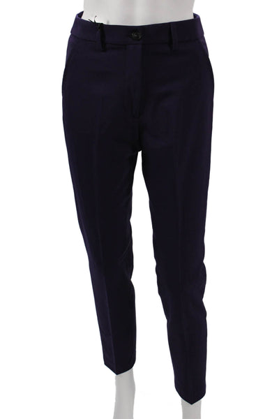 Seventy Women Ankle Pants Purple Polyester Size 38