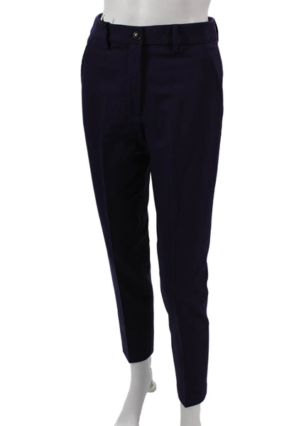 Seventy Women Ankle Pants Purple Polyester Size 38