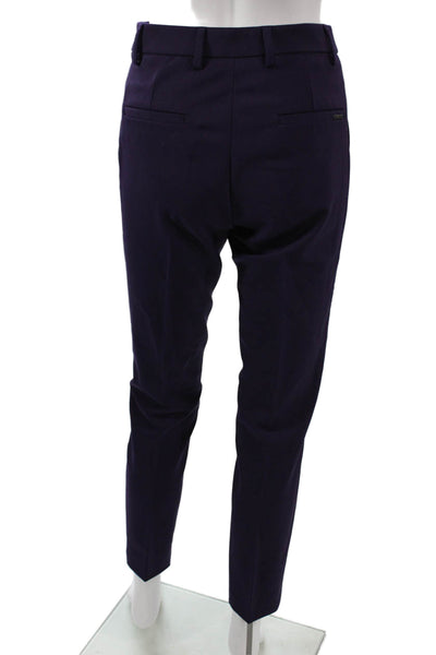 Seventy Women Ankle Pants Purple Polyester Size 38