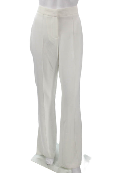 Valentina Shah Women Dress Pants White Polyester Zip 31in Size 6