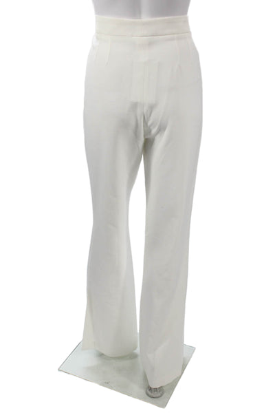 Valentina Shah Women Dress Pants White Polyester Zip 31in Size 6