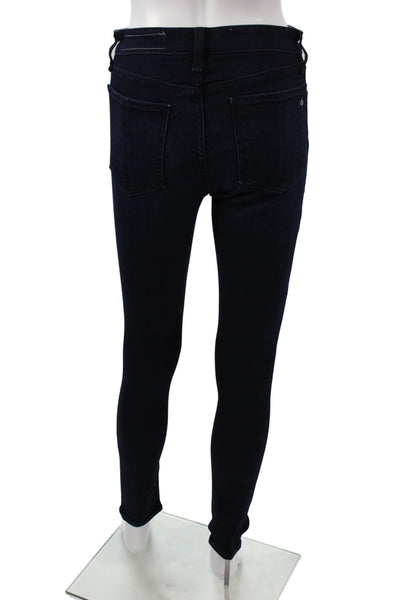 Rag & Bone Women Skinny Jeans Blue High Rise Cotton Inseam 30 Size 25