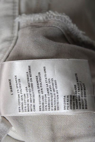 L'Agence Womens Beige Skinny Jeans Size 27