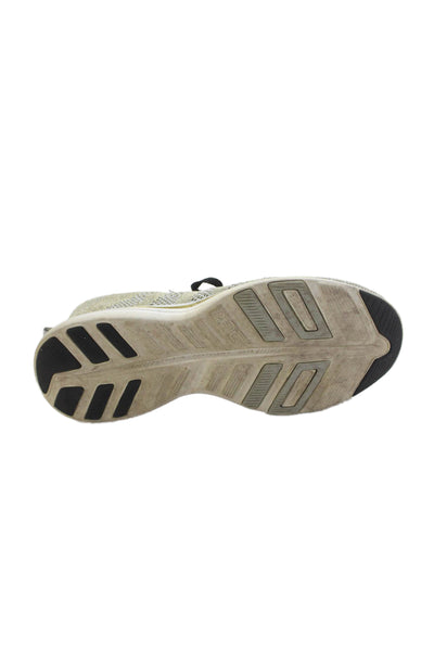 APL Womens Metallic Low Top Running Sneakers Silver Size 7.5