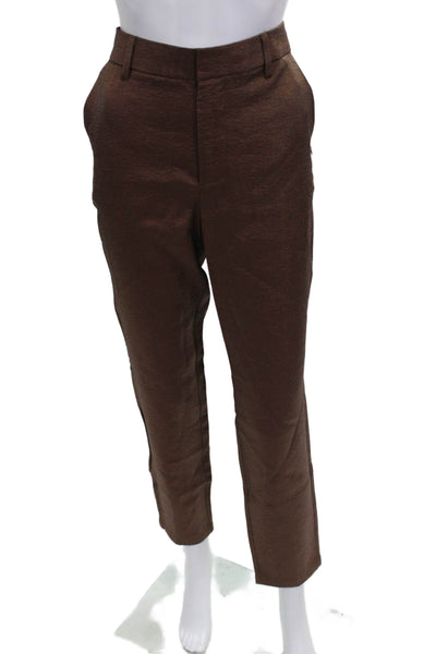 Scotch & Soda Women Dress Pants Brown Viscose Zip Inseam 29 Size 28