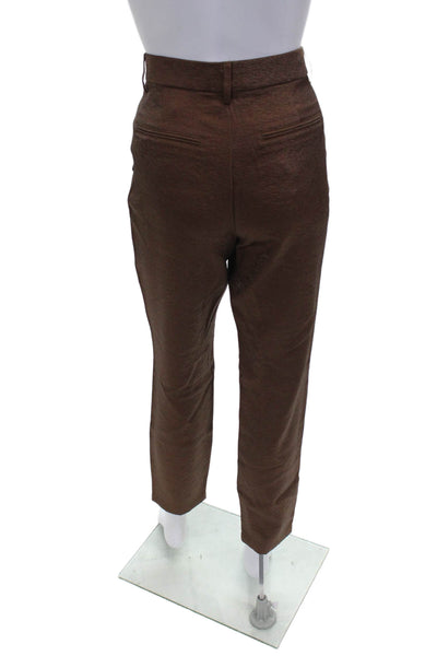 Scotch & Soda Women Dress Pants Brown Viscose Zip Inseam 29 Size 28