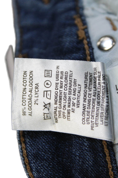 DL1961 Women Cut-Off Shorts Blue Cotton Button Size 26