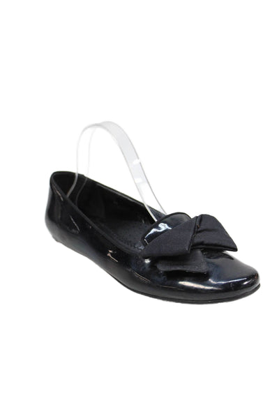 Neiman Marcus Womens Embellished Slip On Ballet Flats Shoes Black Size 9M