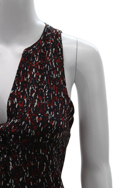 Joie Women Multicolor Geometric V-Neck Sleeveless Blouse Size 2XS