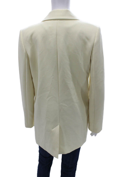 Something Navy Womens Ivory Basic Jacket Polyester Long Sleeve Size S