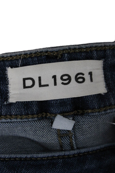 DL 1961 Women Skinny Jeans Blue Mid Rise Inseam 25 Size 26