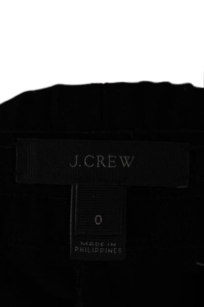 J Crew Women Jogger Pants Black Polyester Pull On Size 0