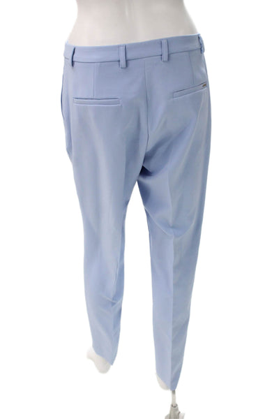 Seventy Womens Dress Pants Blue Polyester Button Size 42