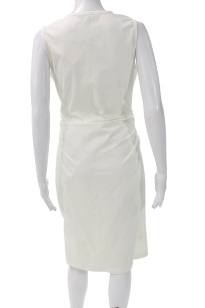 Capsule 121 Womens Ivory Sheath Dress Sleeveless Knee Length Size S