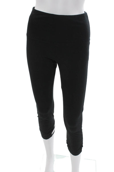 Lysse Womens Capri Leggings Black Cotton Stretch Size S