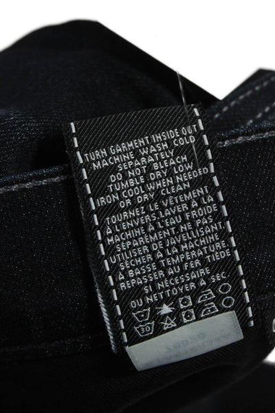 7 For All Mankind Mens Straight Jeans Blue Button Cotton Blend Size 40