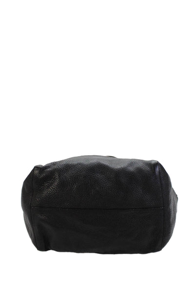 Michael Kors Womens Leather Tassel Detail Soft Tote Bag Black