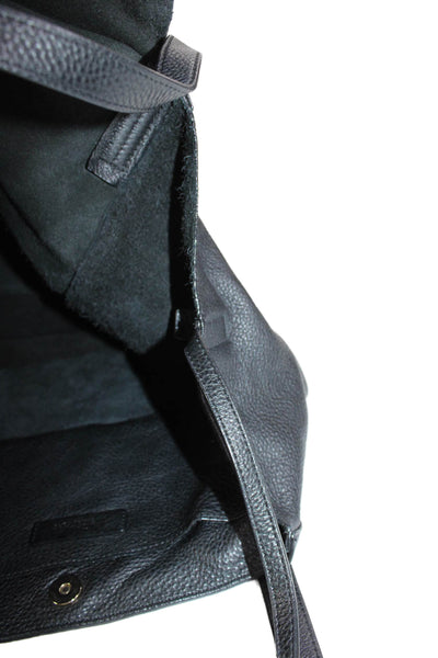 Michael Kors Womens Leather Tassel Detail Soft Tote Bag Black