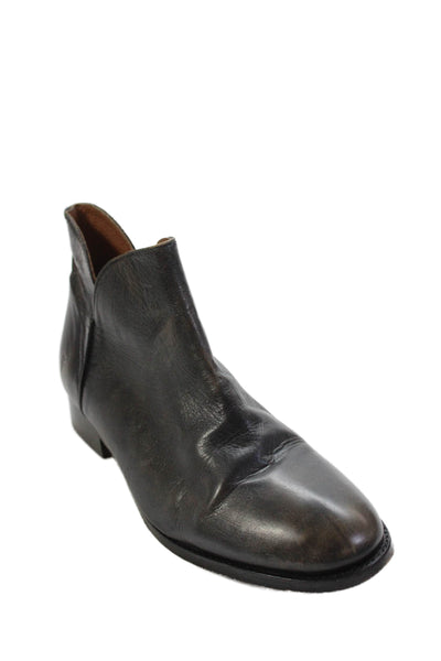 Frye Mens Leather Zip Up Ankle Boots Grey Size 9.5 B