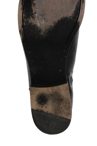 Frye Mens Leather Zip Up Ankle Boots Grey Size 9.5 B